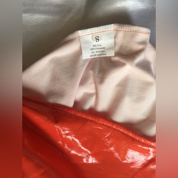 Womens beautiful orange dress great for spring summer - Picture 9 of 10